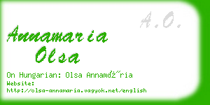 annamaria olsa business card